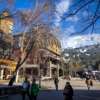 Soaking in a silent spa in Whistler